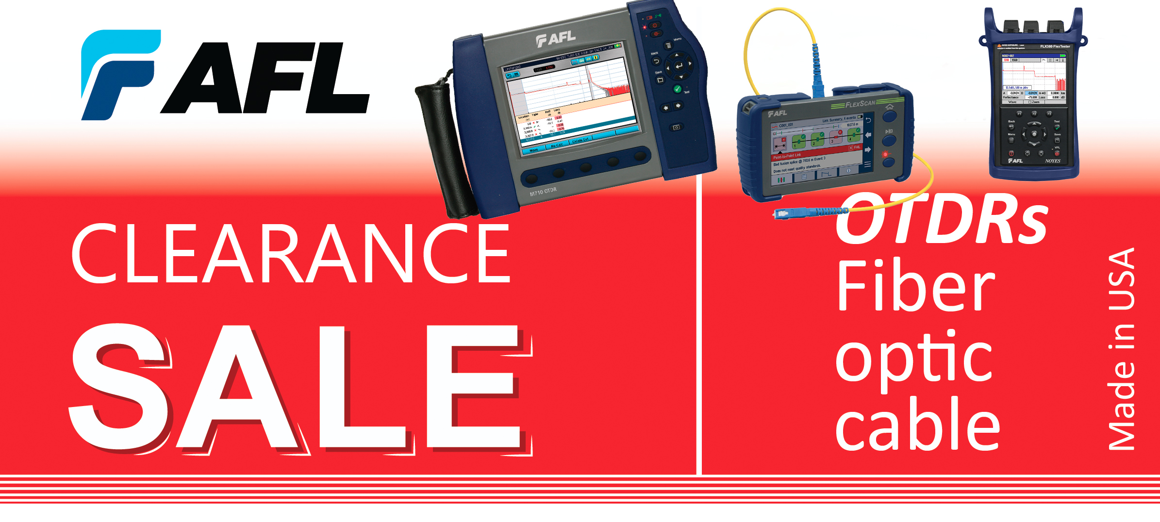 Clearance Sales OTDR of AFL Brand OCT 2020